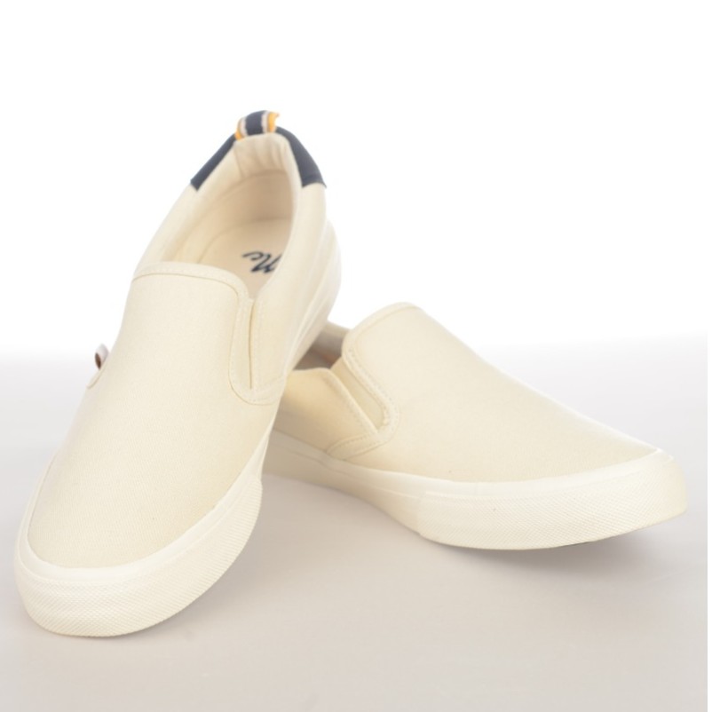 Mc Jeans รองเท้า Slip on หญิงและชาย สีขาวนวล : M09Z004 #7