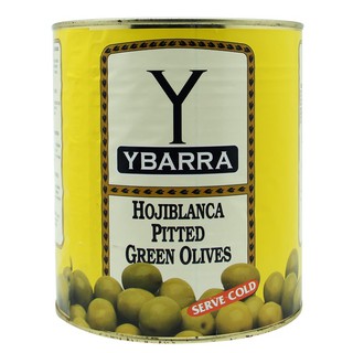 YBARRA Pitted olives 3 kg. มะกอกเขียวไร้เมล็ด นำเข้าจากสเปน - YB26