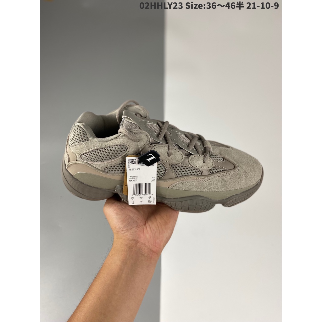 [พรีเมี่ยม] Adidas Yeezy Boost 500 Desert Rat "Blush" Sports Running Shoes