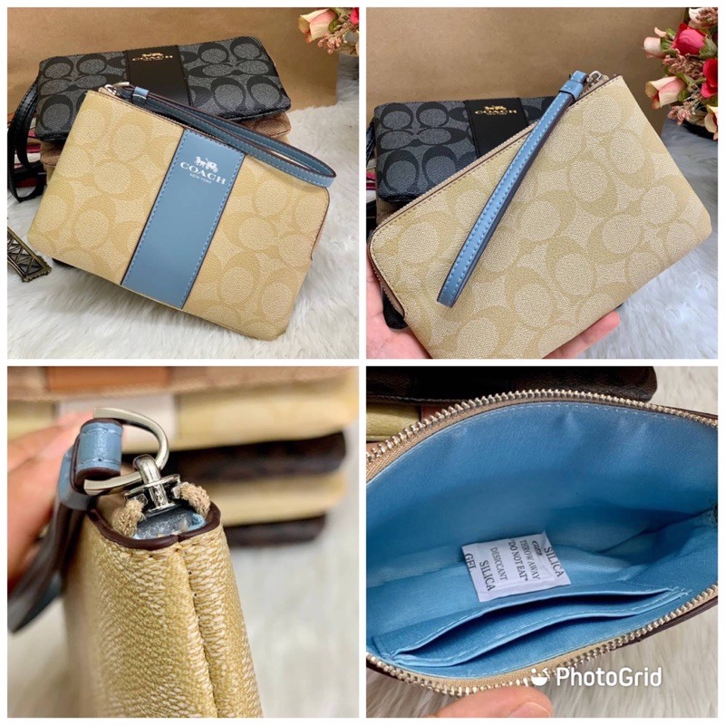 COACH 58035 CORNER ZIP WRISTLET