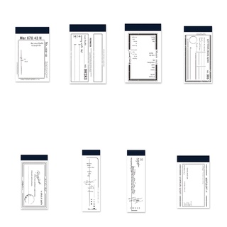 Sup แผ่นกระดาษโน้ต สไตล์วินเทจ ขนาดเล็ก สําหรับตกแต่งสมุดไดอารี่ 50 แผ่น