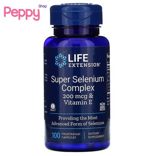 Life Extension Super Selenium Complex 100 Vegetarian Capsules ซุปเปอร์ ซิลิเนียม คอมเพล็กซ์ 100 เวจจี้แคปซูล