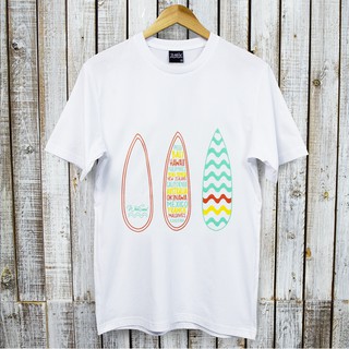 ลายน่ารัก WhiteSandT-Shirt/Surf Spot(W012)/เสื้อผ้า/เสื้อผ้าผู้ชาย/เสื้อยืดคอกลม/เสื้อแขนสั่น