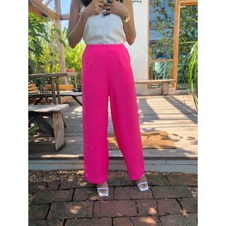 กางเกง color block pants