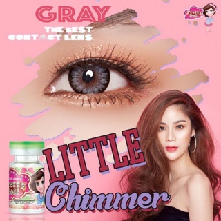 คอนแทคเลนส์ รุ่น Little Chimmer ยี่ห้อ Pretty doll ขนาดมินิ มีสี ดำ เทา ตาล สายตาปกติ