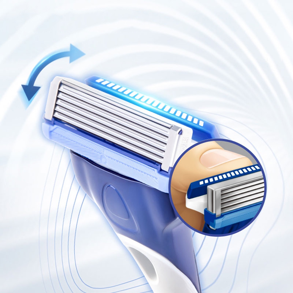 1 Razor 7 Blades Schick Hydro5 Safety Razor Blades Set Manual ...