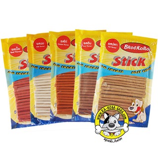 Brockoro สติ๊กพรีเมี่ยม ไก่เส้นนิ่ม  แพค 500 กรัม