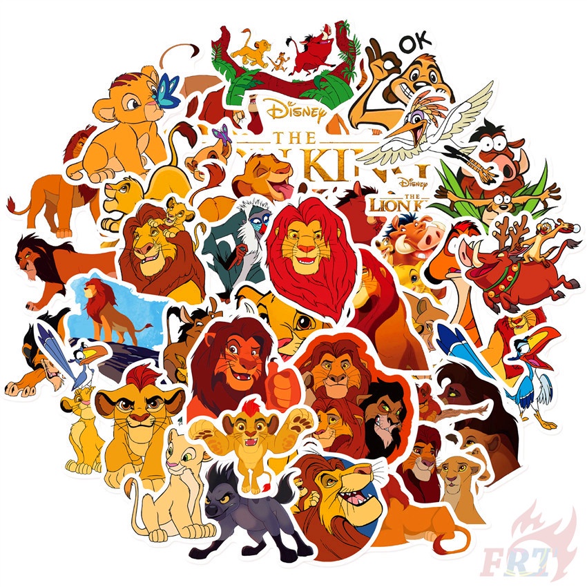 100Pcs/Set The Lion King Series A Stickers Simba Waterproof Fashion DIY Doodle Decals Stickers