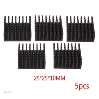 OB/ 5Pcs 25*25*10mm Aluminum Heatsink Block Computer Cooler Electronic Chip Radiator