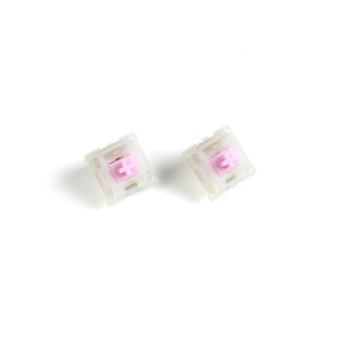 [Linear] Gateron Mini switches x1 สวิทช์จังหวะเดียวสีชมพูพร้อม Milky housing น้ำหนัก 62g มีการ Pre Lubed มาแล้วบาง ๆ