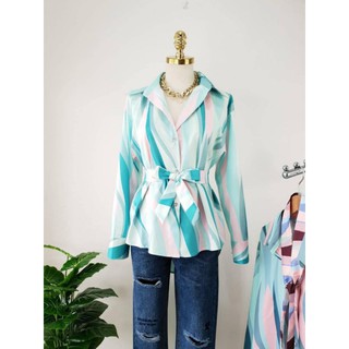 Sabai サバイ *พร้อมส่ง* เสื้อเชิ้ตผ้าลายกราฟิค Brand Oorachin