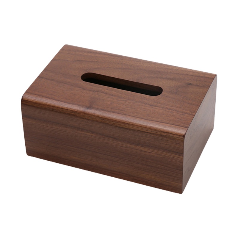 Cc Walnut ที่ใส่กระดาษกล่องลิ้นชักผ้าเช็ดปากสําหรับกรณีพร้อมฝาปิดแบบถอดได้สําหรับ Office Ho