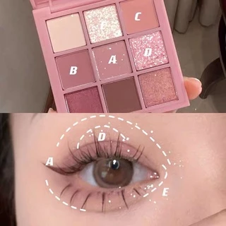 Dikalu Coco Venus DKL009 อายแชโดว์ทาตา 9 สี ชมพูนู้ด เนื้อดินน้ำมัน ใยไหม แมท ชิมเมอร์ ติดทน กันน้ำกันเหงื่อ Eye Shadow