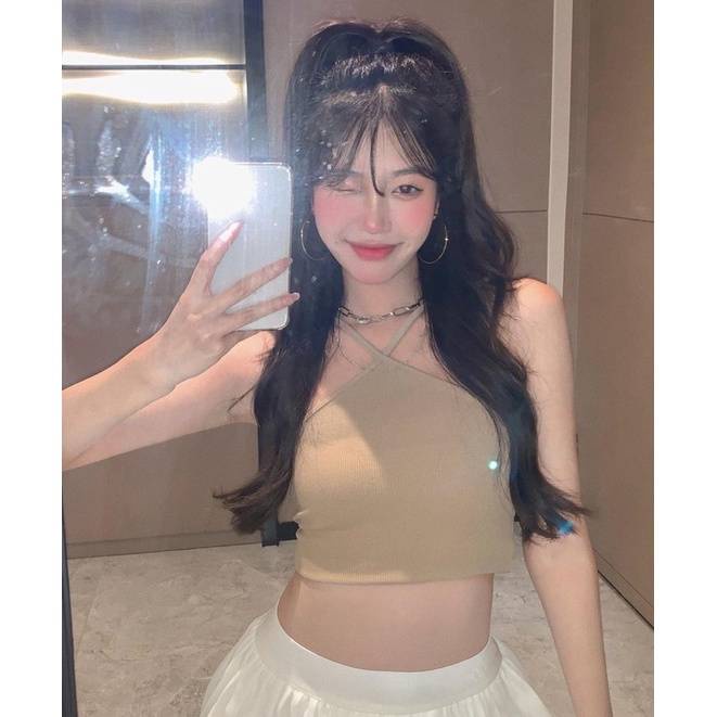 [ส่งจากไทย] 𝑩𝒓𝒂𝑩𝒓𝒂𝑩𝒓𝒂 #bra-181 เสื้อสายเดี่ยว ผ้าเรยอน สีพื้น ดีเทลสายคาดไหล่น่ารัก - รูปที่ 2