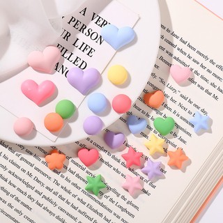 [Cream mobile phone case accessories] Love five-pointed star round cream glue mobile phone case diy material package handmade hair jewelry resin small accessories