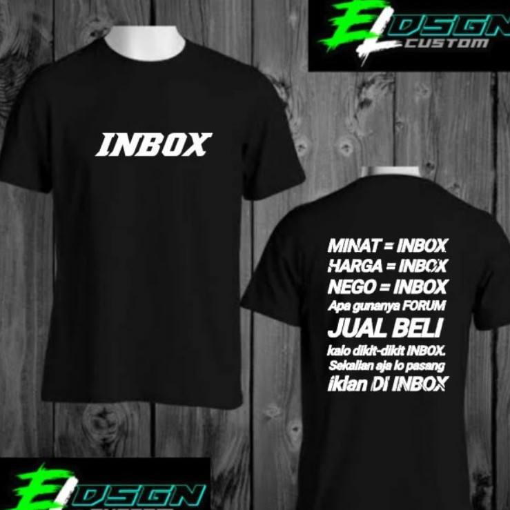 INBOX DISTRO PREMIUM TSHIRT สําหรับผู้ชายและผู้หญิง