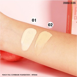 SIVANNA PEACH FULL COVERAGE FOUNDATION