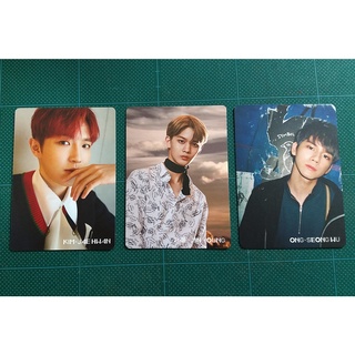 การ์ด สุ่มจาก อัลบั้ม ญี่ปุ่น WANNA ONE - POWER OF DESTINY / Nothing without you Album Kpop Card แจฮวาน ซองอู จินยอง CIX