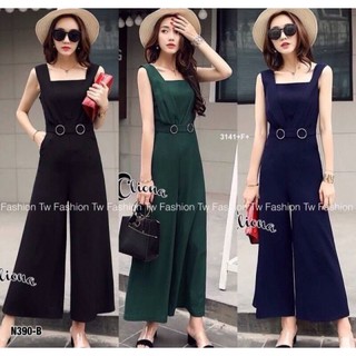 ✅✅ ราคา 270 บาท ✅✅   จั้มสูทขาายาว ทรงขาบาน เข็มขัดในตัว งานผ้าซาร่า  ใส่สบายๆ ลุคเรียบหรู ดูแพง ใส่สบายๆ ไม่รั้งเป้าค่ะ