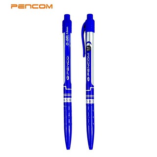 หมึกสีน้ำเงิน ปากกา Pencom OG03 ปากกาหมึกน้ำมันแบบกดด้ามน้ำเงิน ปากกาขนาด 0.5mm.