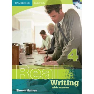 DKTODAY หนังสือ REAL WRITING 4 WITH ANSWER&amp;CD