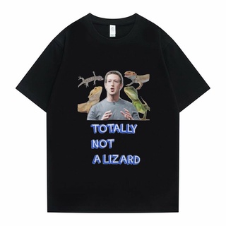 เสื้อยืดผู้ เสื้อยืดท็อป ขนาดใหญ่ พิมพ์ลาย TOTALLY NOT ALIZARD แฟชั่นฮาราจูกุ สไตล์สตรีท สําหรับผู้ชาย S-5XL