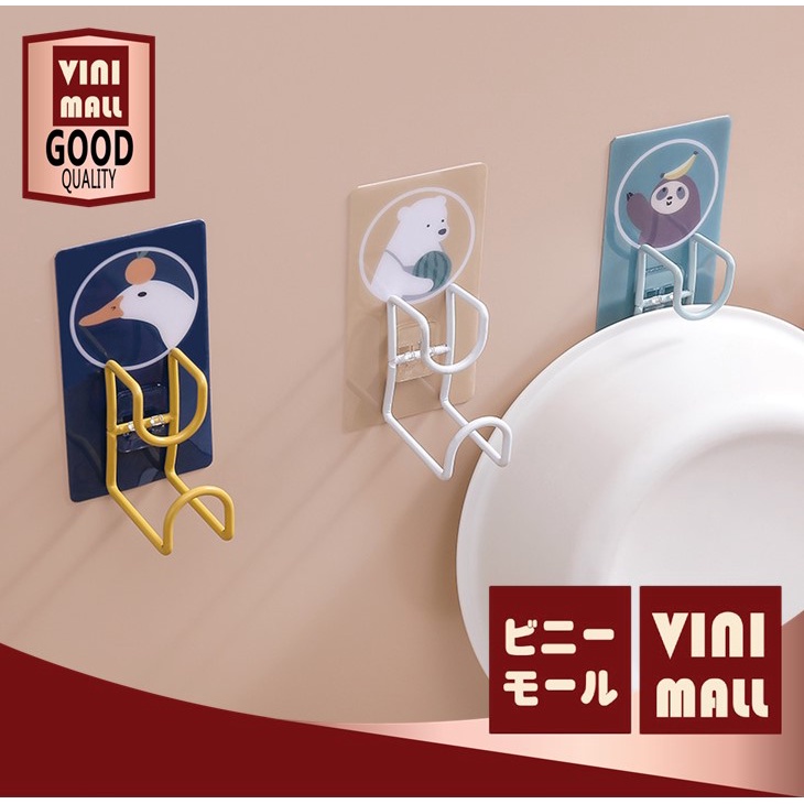 【VINIMALL คุณภาพดี】ที่แขวนกะละมัง ที่แขวนอเนกประสงค์ น่ารัก ที่แขวนของ ที่เก็บ กะละมัง ที่แขวน ตะขอแขวนของ CC2 V18
