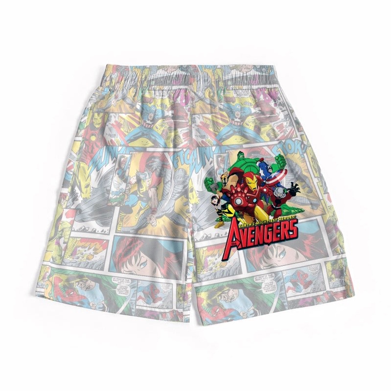เสื้อยืดพิมพ์ลาย Avenger บ๊อกเซอร์ผ้า