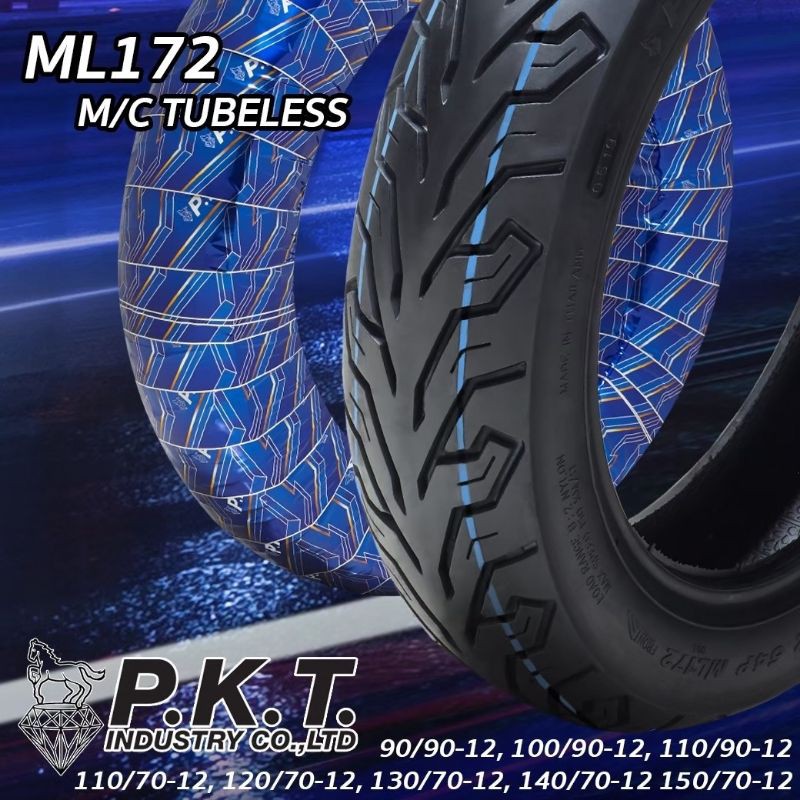 ยางนอก TUBELESS PKT ยางใหม่