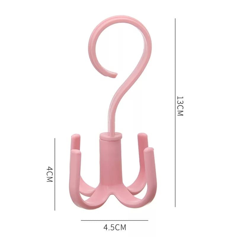 GANTUNGAN FG ไม้แขวนเสื้อหมุนได้ 4-HOOK / ไม้แขวนเสื้ออเนกประสงค์ 4-HOOK 360