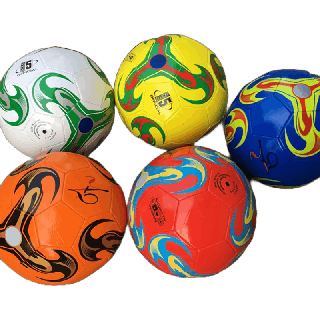 ฟุตบอลลำดับที่ 5 ลูกฟุตบอล หนังเย็บ เบอร์ 5 มาตรฐาน หนัง PU นิ่ม มันวาว ทำความสะอาดง่าย ฟุตบอล Soccer ball
