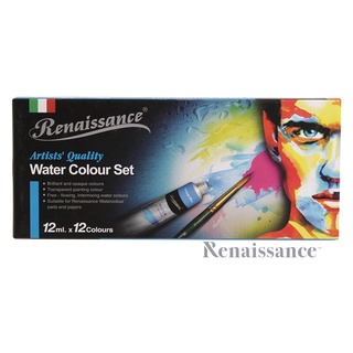 (KTS)ชุดสีน้ำ Renaissance Water Colour Set 12สี 12ml