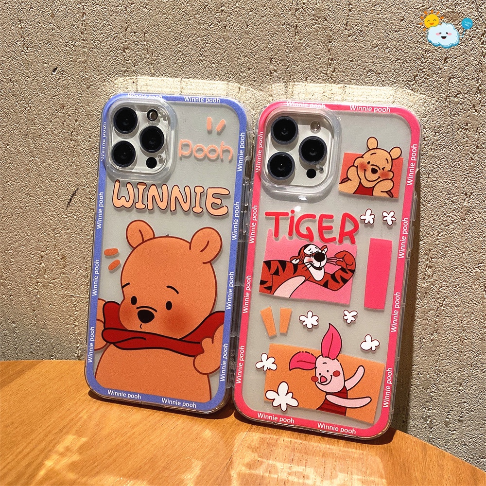 Xiaomi Poco X2 F2 F3 M3 X4 M4 Pro 5G Redmi 10 10A 10C Note 11 Pro 9 9S 11S 10X K50 K40S K40 K30 K20 K30i K30S X3 GT NFC 9T 10T Case Cute Cartoon Animated Iittle Bear Phone Casing Transparent Silicone Soft Shockproof Protective Cover