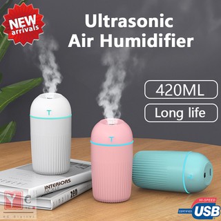 Air Humidifier 420ml เครื่องพ่นอโรม่า ฟอกอากาศ อุลตร้าโซนิค