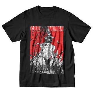 เสื้อยืดแขนสั้นลําลอง คอกลม ผ้าฝ้าย พิมพ์ลายกราฟฟิคอนิเมะ Chainsaw Man สไตล์ฮาราจูกุ สําหรับผู้ชาย