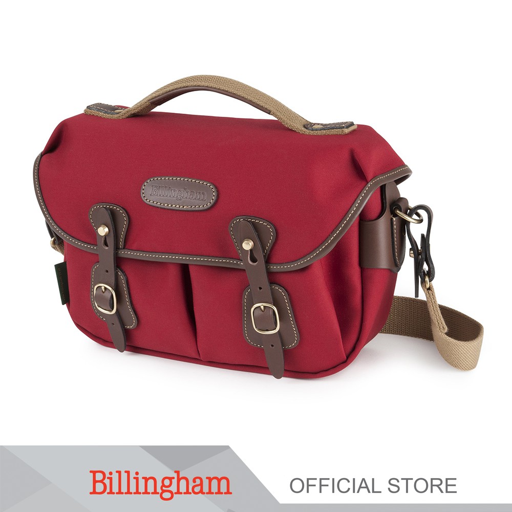 Billingham รุ่นHadley Small Pro-Burgundy Canvas / Chocolate - กระเป๋ากล้อง