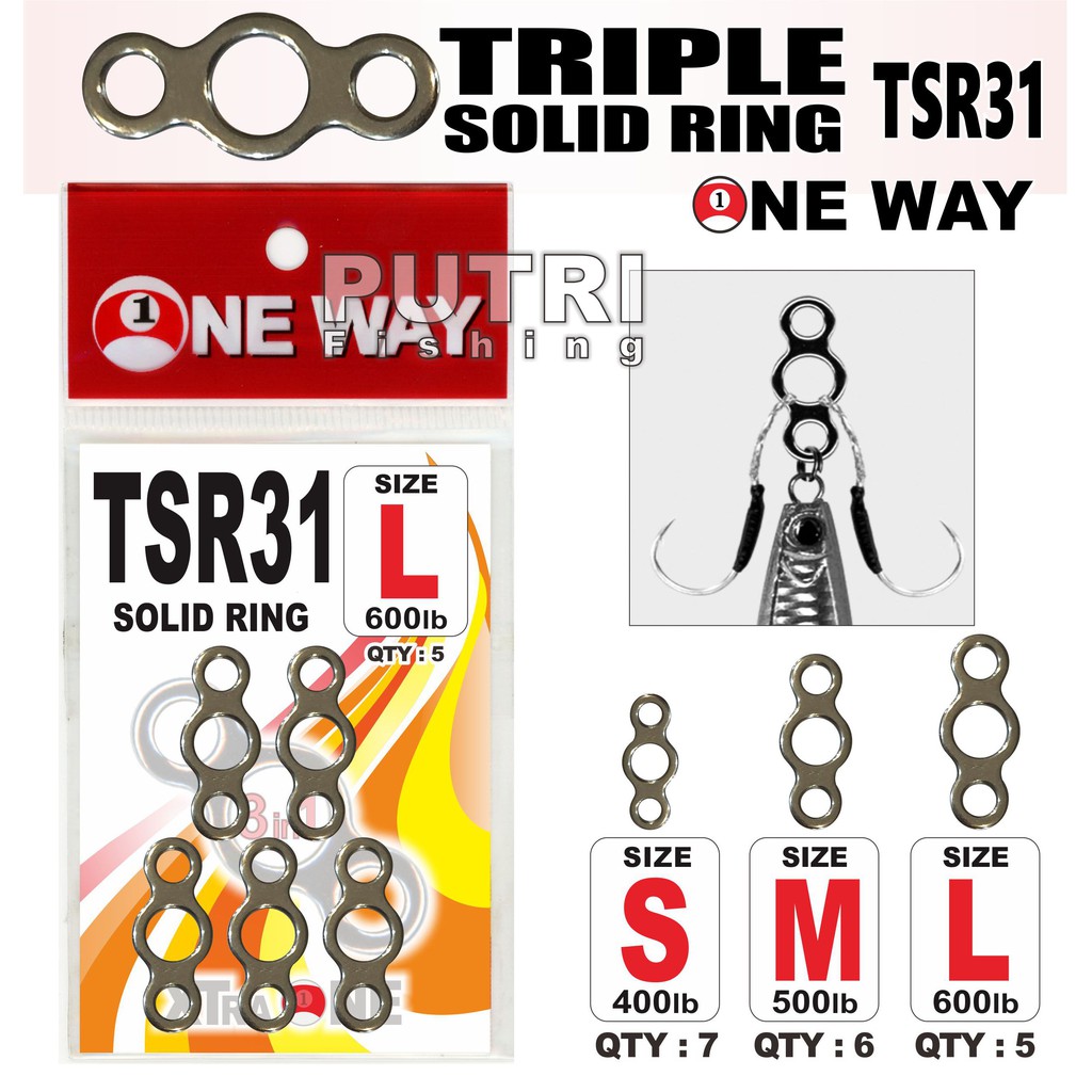 ONE WAY TRIPLE SOLID RING TSR31