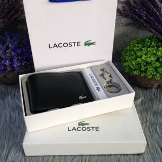 ซื้อ1ได้ถึง2! Lacoste Wallet With Keychain Gift Box Set