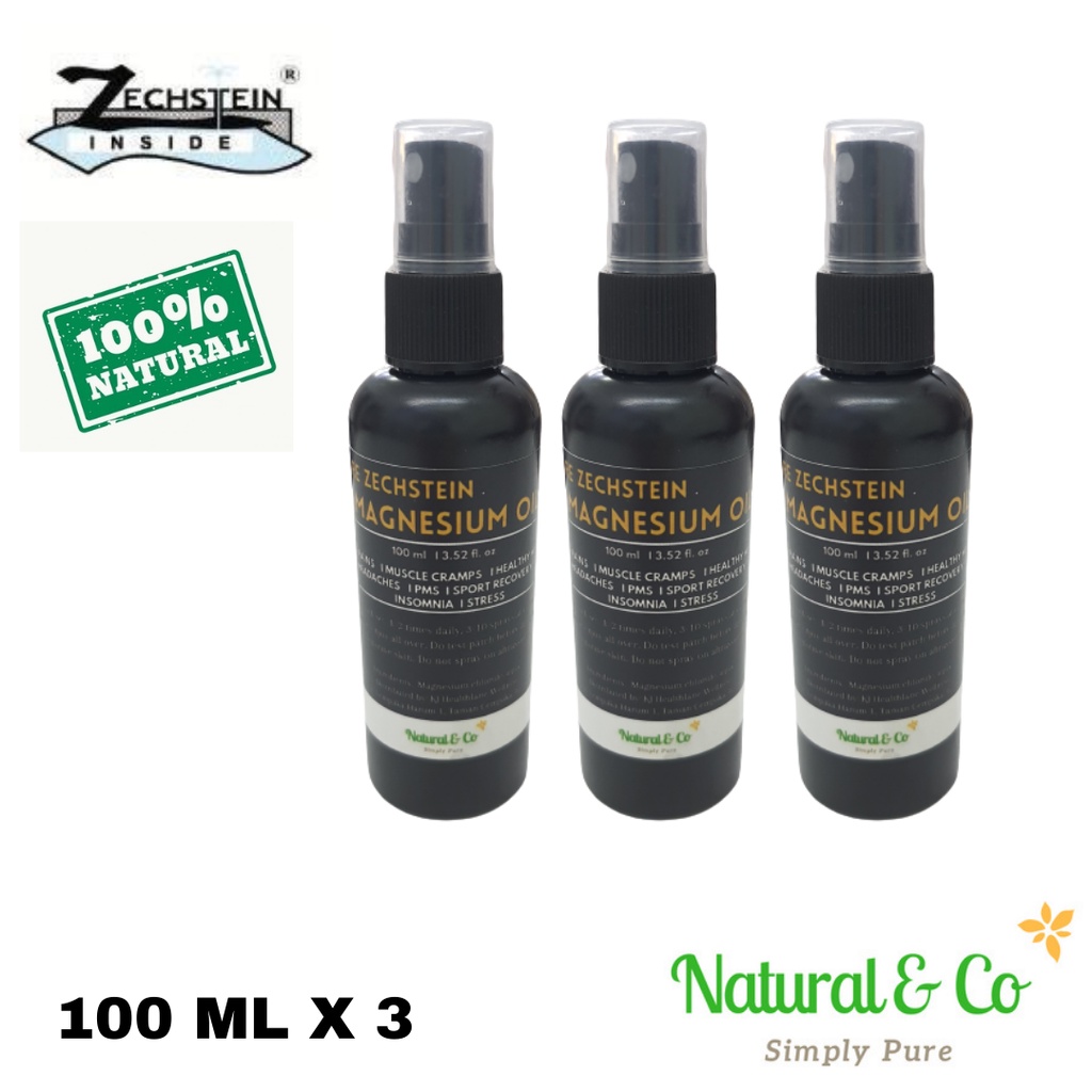 Natural & Co Pure Zisctein Magnesium Oil x 3