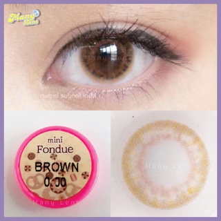 คอนแทคเลนส์ Kitty Kawaii รุ่น "MINI FONDUE BROWN " ค่าสายตาปกติ ถึง -6.50