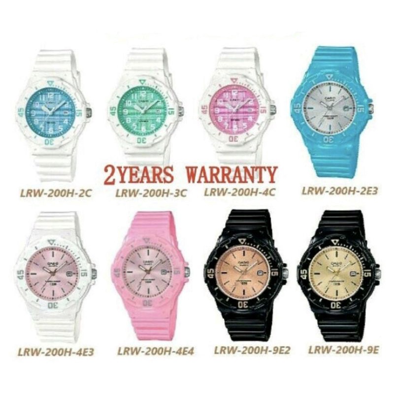 Casio นาฬิกาเด็ก LRW-200H SERIES [รับประกัน 2 ปี] นาฬิกาอะนาล็อก Casio LRW-200H-4E LRW-200H-9E LRW-2