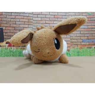 #Toreba#Pokemon-Kutsurogi Time Big Plushy-Eevee,Munchuax 35cm.