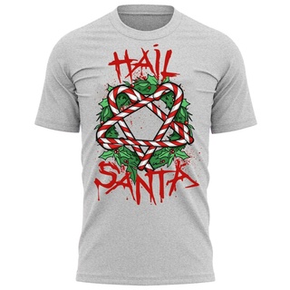 เสื้อยืด พิมพ์ลาย Hail Santa Gothic 2022 แฟชั่นยอดนิยม สําหรับผู้ชายS-5XL