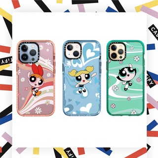 Casetify เคสโทรศัพท์ ซิลิโคนนิ่ม TPU ลาย Powerpuff Girls สําหรับ iPhone 7 8 Plus X XR XS Max 11 12 13 Pro Max