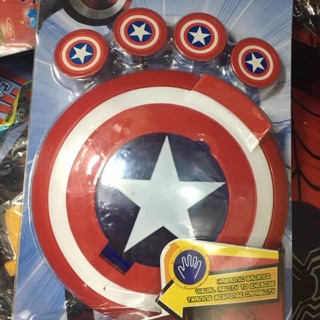 โล่กัปตันอเมริกายิงเหรียญ มีไฟ มีเสียง Captain America