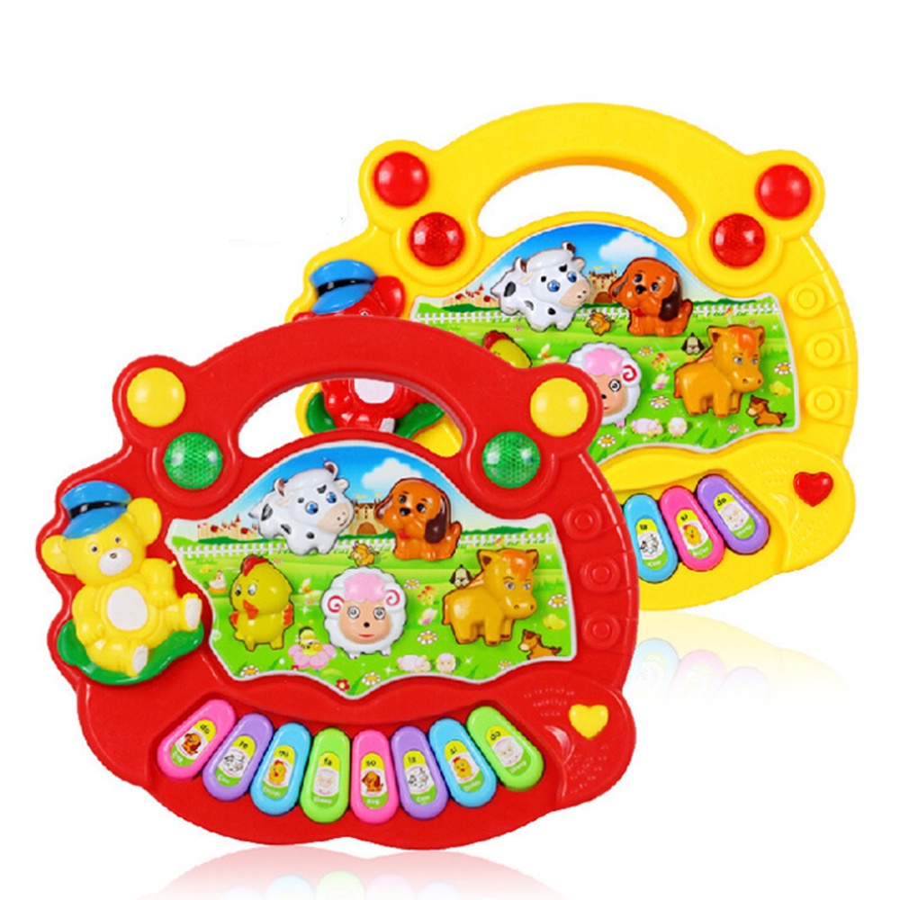Animal Piano Toy  เปียโนออร์แกน เสียงสัตว์ ของเล่นเด็ก มีเสียง มีไฟ กระตุ้นพัฒนาการ ออแกนมินิ เปียโนเด็ก