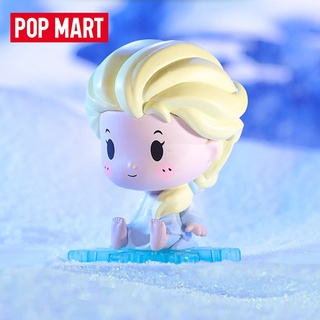 [Little White Duck] ของแท้ Disney Frozen 2 ที่นั่ง Princess Series Blind Box POPMART ของขวัญวันเกิดตุ๊กตาน่ารัก Elsa Anna