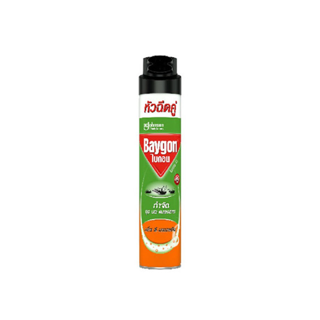 ไบกอนเขียว สเปรย์กำจัดยุง มด แมลงสาบ กลิ่นดี-เลมอนนีน 600 มล. Baygon Multi Insect Killer Blossom Aeresol Spray 600ml