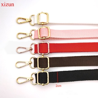 XIZUN Adjustable Fabric Bag Strap Gold Buckle Women Bag Strap For Crossbody Bag Red Black Shoulder Strap Purse Strap Accessories140cm