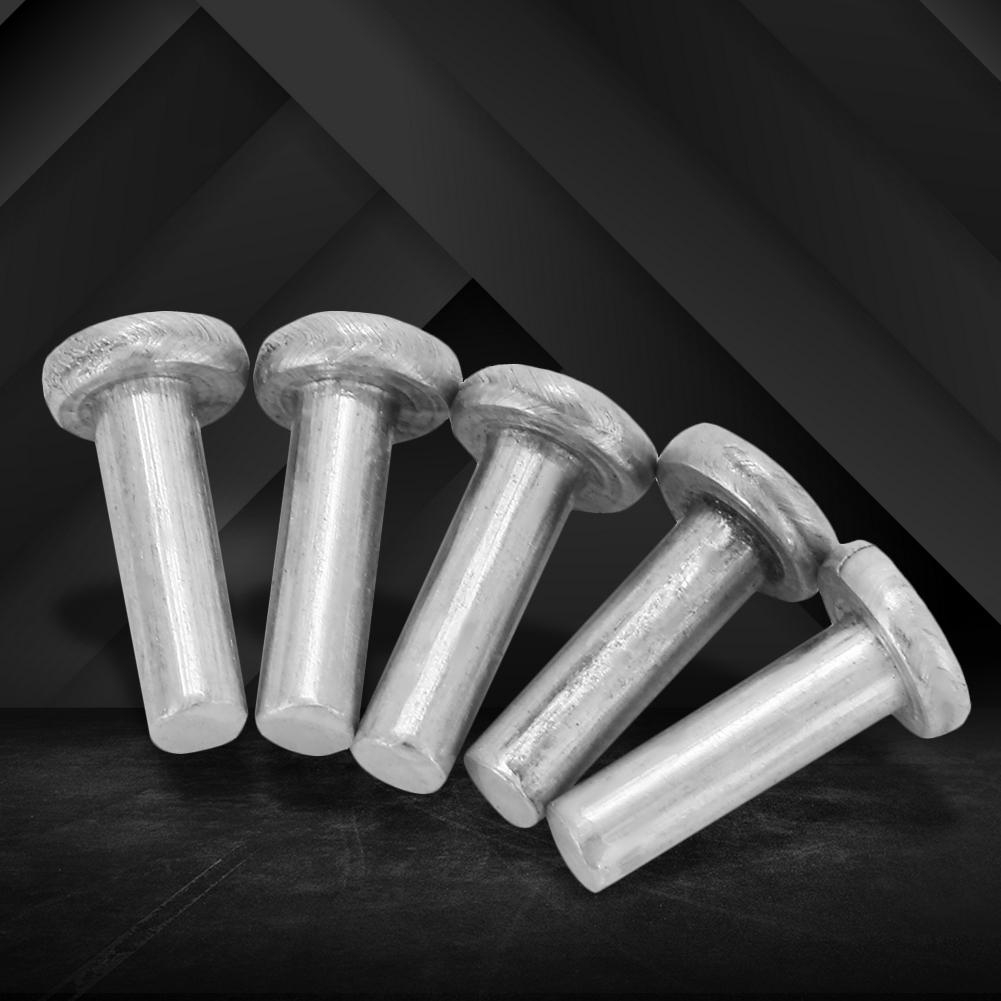 100pcs M2.5*6/8/10mm Flat Head Aluminum Rivets Solid Rivets ThaiPick